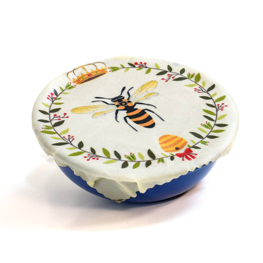 DIY Beeswax Food Wrap Complete Kit "Queen Bee Pattern" for screen - free family bonding – Keiki Krate