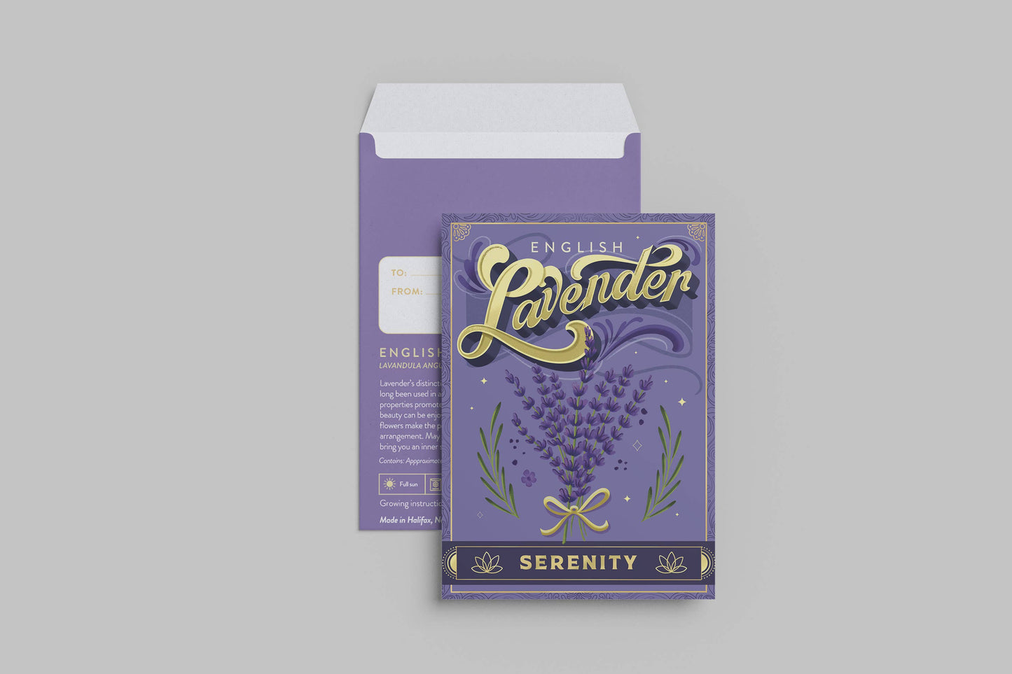 Lavender (Serenity) - Floriography Seed Packet