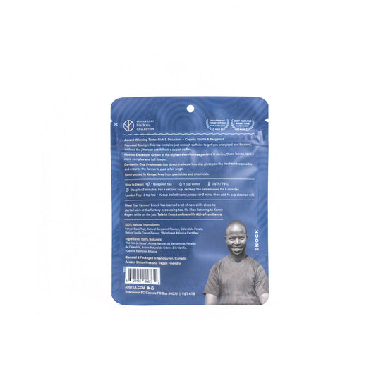 Cream Earl Grey Stand - up Pouch - Fair - Trade, Black Tea for screen - free family bonding – Keiki Krate