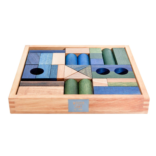 Wooden Blocks in Tray for screen - free family bonding – Keiki Krate