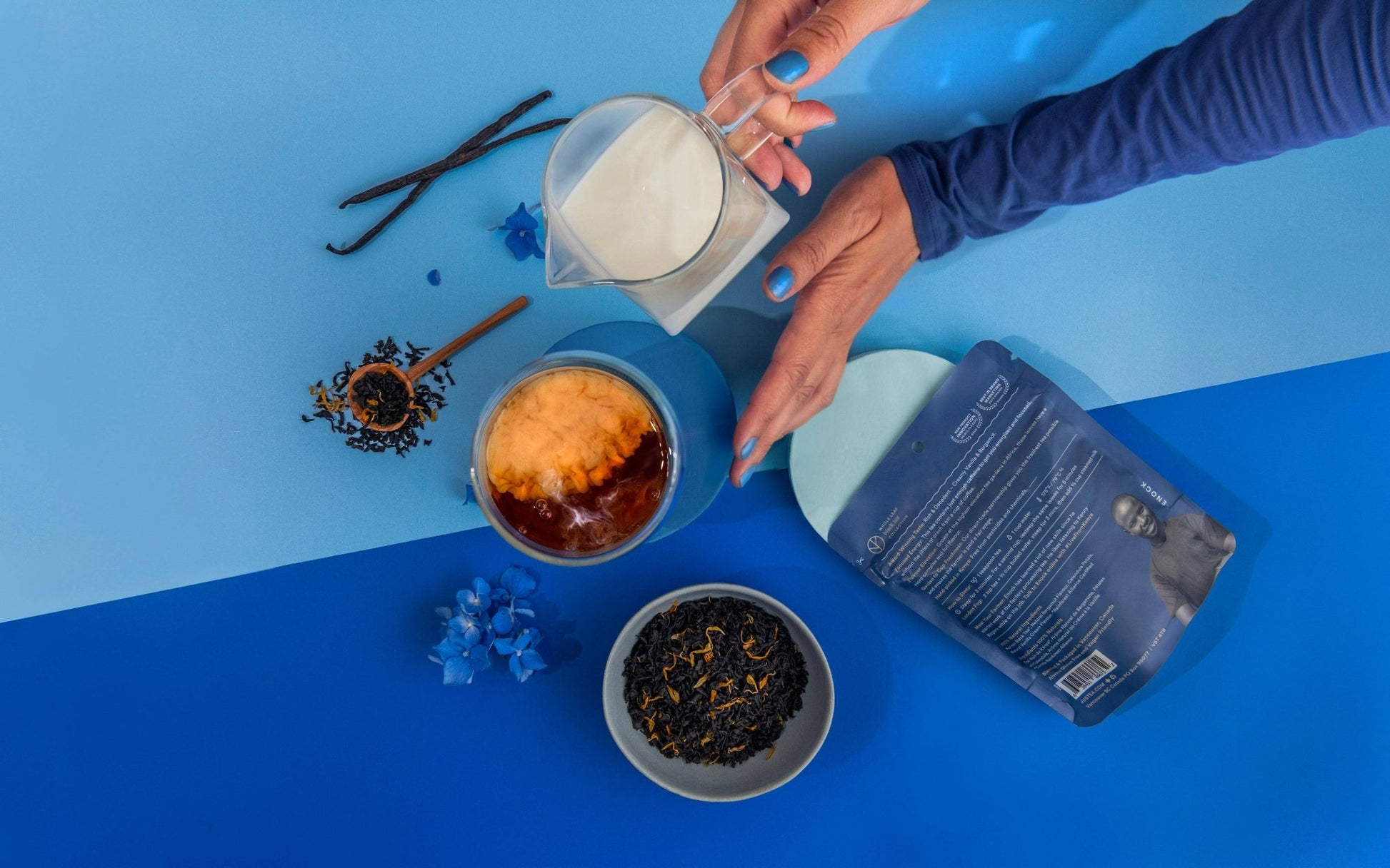 Cream Earl Grey Stand - up Pouch - Fair - Trade, Black Tea for screen - free family bonding – Keiki Krate