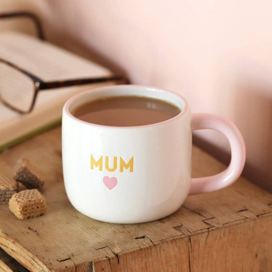 Ceramic Pink Heart Mum Mug for screen - free family bonding – Keiki Krate