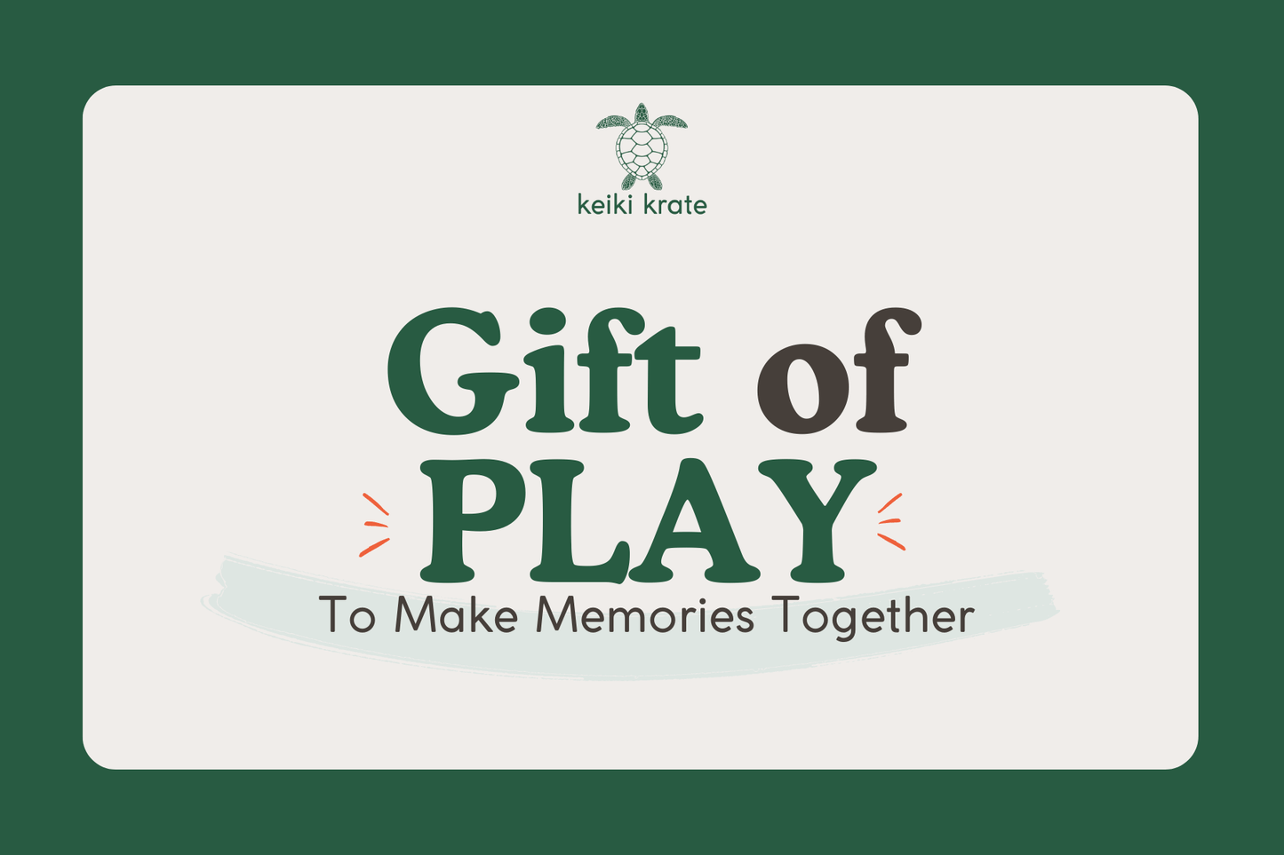 Give the Gift of Playful Memories! for screen - free family bonding – Keiki Krate