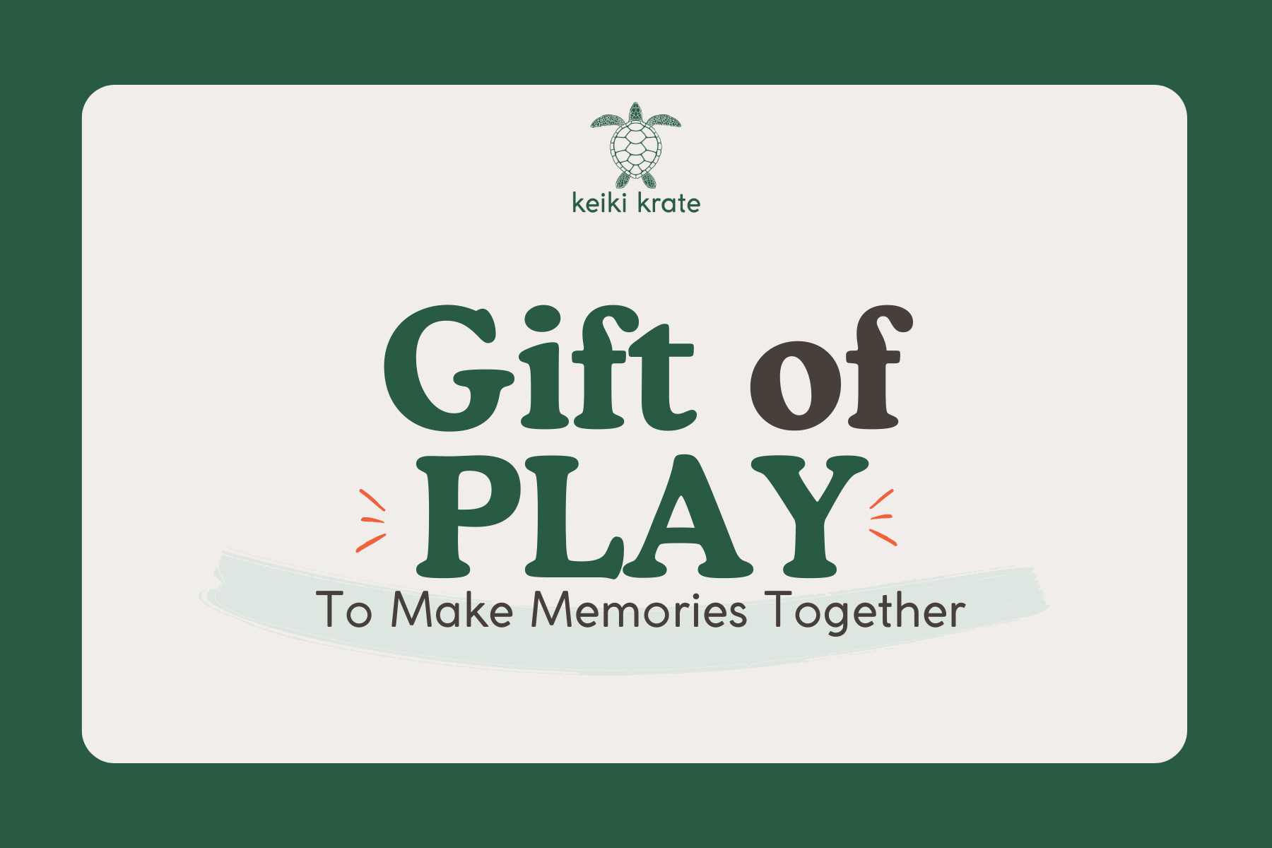 Give the Gift of Playful Memories! for screen - free family bonding – Keiki Krate