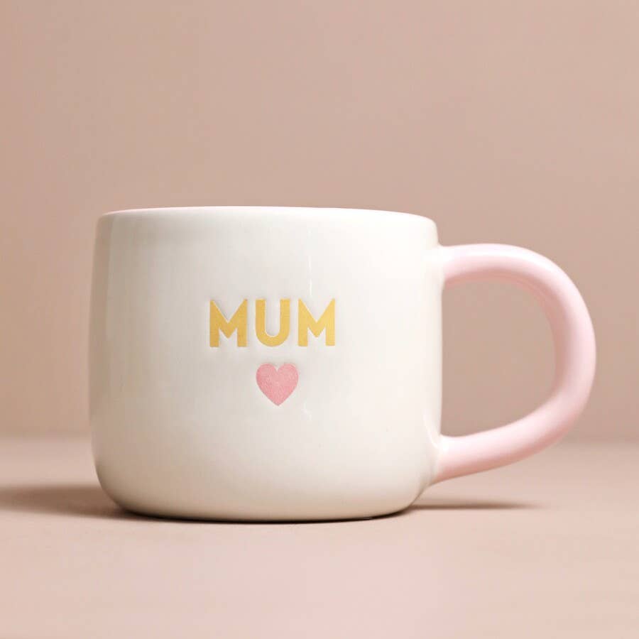 Ceramic Pink Heart Mum Mug for screen - free family bonding – Keiki Krate
