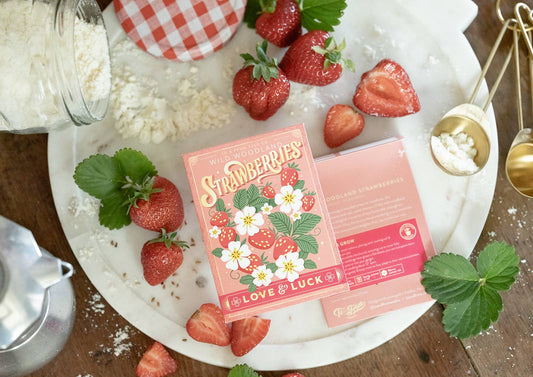 Wild Strawberries (Love & Luck) - Floriography Seed Packet for screen - free family bonding – Keiki Krate