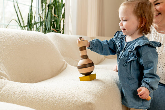 Wooden Stacking Giraffe